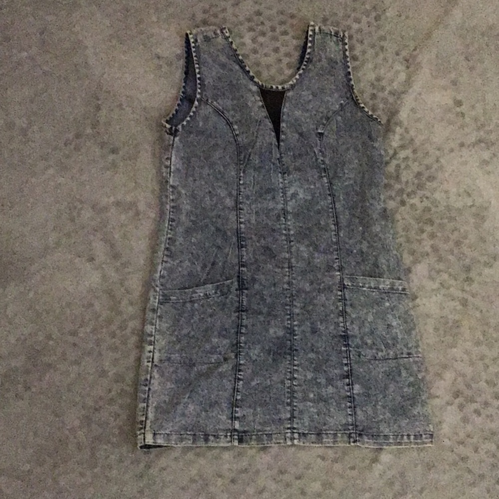 90s Aesthetic Stretch Pocketed Mini Dress